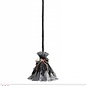 Pk  6 Sound sensor activated "ANIMATED WITCH BROOM WITH SPINNING MOTION, GHOSTLY SOUNDS & EVIL LAUGHTER" 73 cm - with "TRY ME" function