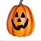Pk 12 "HALLOWEEN PUMPKIN WITH COLOR CHANGING FLASHING LED LIGHT" 23 cm