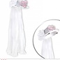 Pk 12 "BRIDE TO BE HEART SEQUIN TOP HAT WITH BRIDAL VEIL"