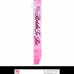 Pk 12 "BRIDE TO BE DOUBLE LAYER SATIN SASH WITH WEDDING VEIL TIARA"