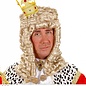 Pk 12 "GOLD MINI GLITTER CROWNS WITH GEMS ON HEADBAND"