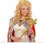 Pk 12 "GOLD MINI GLITTER CROWNS WITH GEMS ON HEADBAND"