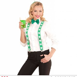Pk  6 "ST. PATRICK'S DAY SET" (glitter mini top hats head bopper & bow tie)