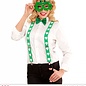 Pk 12 "ST. PATRICK'S DAY GLITTER SHAMROCK GLASSES WITH MINI TOP HAT"