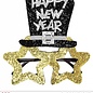 Pk 12 "GOLD HAPPY NEW YEAR GLASSES"
