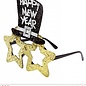 Pk 12 "GOLD HAPPY NEW YEAR GLASSES"