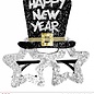 Pk 12 "SILVER HAPPY NEW YEAR GLASSES"