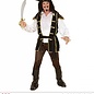 "PIRATE CAPTAIN" (shirt with vest, pants, belt, hat with feather, boot covers)