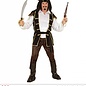 "PIRATE CAPTAIN" (shirt with vest, pants, belt, hat with feather, boot covers)