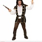 "PIRATE CAPTAIN" (shirt with vest, pants, belt, hat with feather, boot covers)
