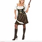 "PIRATE CAPTAIN" (dress with corset, hat with feather)