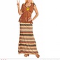"HIPPIE WOMAN" (top with vest, skirt, headband, peace sign necklace)