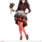 "DIA DE LOS MUERTOS BRIDE" (dress, flower veil)