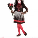 "DIA DE LOS MUERTOS BRIDE" (dress, flower veil)