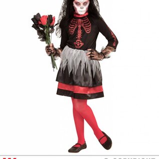 "DIA DE LOS MUERTOS BRIDE" (dress, flower veil)