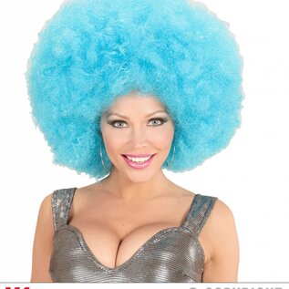 Pk  6 Top quality "AZURE OVERSIZED AFRO WIG" in polybag