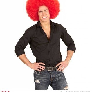 Pk  6 Top quality "RED OVERSIZED AFRO WIG" in polybag