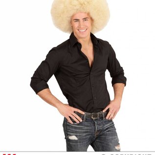 Pk  6 Top quality "BLONDE OVERSIZED AFRO WIG" in polybag