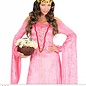 Pk  4 Brown "HIPPIE / MEDIEVAL WIG WITH SUNFLOWER HEADBAND" in polybag