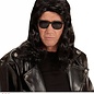 Pk  6 Black "80s MULLET WIG" in polybag