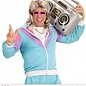Pk  6 Blond "80s MULLET WIG" in polybag