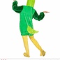 Pluche vogel kostuum in groen met masker