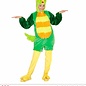 Pluche vogel kostuum in groen met masker
