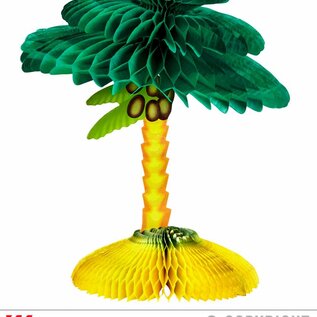 Pk 12 "PALM TREE HONEYCOMB CENTERPIECE" 48 cm
