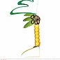 Pk 12 "PALM TREE HONEYCOMB CENTERPIECE" 48 cm