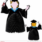 Pk 12 "GRADUATE HONEYCOMB CENTERPIECE" 30 cm