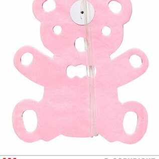 Pk 12 "PINK TEDDY BEAR GARLAND" 3 m