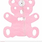 Pk 12 "PINK TEDDY BEAR GARLAND" 3 m