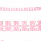 Pk 12 "PINK TEDDY BEAR GARLAND" 3 m