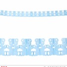 Pk 12 "AZURE TEDDY BEAR GARLAND" 3 m