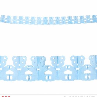Pk 12 "AZURE TEDDY BEAR GARLAND" 3 m
