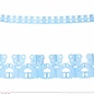 Pk 12 "AZURE TEDDY BEAR GARLAND" 3 m