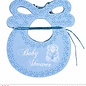 Pk 12 "AZURE BABY BIB GARLAND" 2,75 m