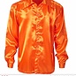 Satin "ORANGE 70s DISCO SHIRT"