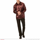 Satin "BROWN 70s DISCO SHIRT"
