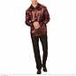 Satin "BROWN 70s DISCO SHIRT"