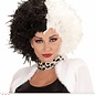 Pk  6 "BLACK & WHITE WIG" in polybag