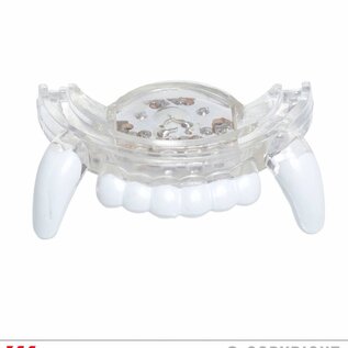 Pk 12 "RED LED LIGHT VAMPIRE FANGS"