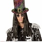 Pk  6 "HOLOGRAPHIC GOTHIC TOP HAT WITH BUCKLE"