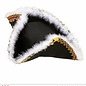 Pk  6 Felt "TRICORNS WITH MARABOU TRIM"