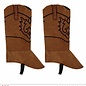 Pk  6 Pair of suede look "COWBOY BOOT COVERS"