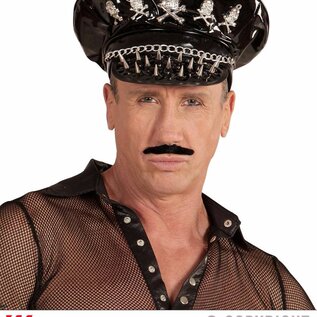 Pk  6 Vinyl "STUDDED ROCKER HAT WITH SKULLS & CHAIN"