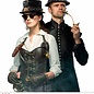 Pk  6 "LEATHER LOOK TOP HAT WITH DECORATED BAND"
