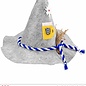Pk  6 Felt "OKTOBERFEST HAT WITH EDELWEISS & BEER MUG"