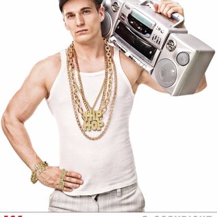 Pk 12 "GOLD HIP HOP NECKLACE"