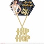 Pk 12 "GOLD HIP HOP NECKLACE"